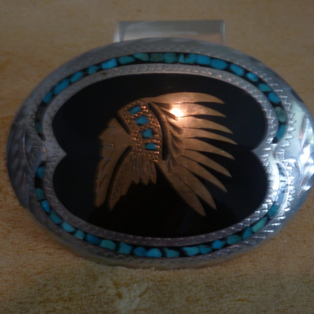 Indian Chief Belt Buckle